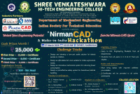 Nirman CAD - A Make in India Hackathon 2026 Hackathon Poster